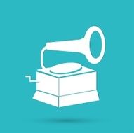 vector old gramophone