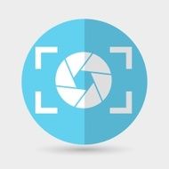 Camera icon on a white background N6