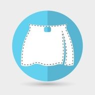 skirt icon on a white background