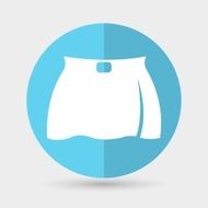 skirt icon on a white background N2