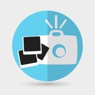 Camera icon on a white background N8