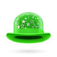 Green starred bowler hat