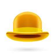 Yellow bowler hat