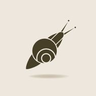 stylized silhouette of a snail N2