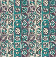 Vector seamless pattern with ethnic elements N3