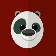 panda icon great for any use Vector EPS10