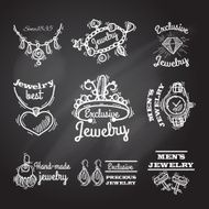 Jewelry Chalkboard Emblems N2