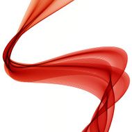 Abstract colorful background with red smoke wave