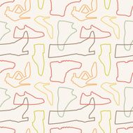 Seamless shoe pattern