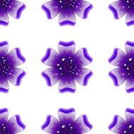 Beautiful violet flower Seamless floral pattern N2