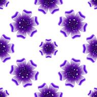 Beautiful violet flower Seamless floral pattern N5