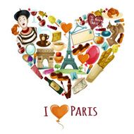Paris Touristic Poster