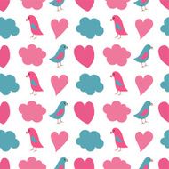 Seamless heart pattern N6