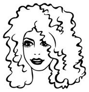 curly hair woman