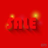 Sale illustration with light and background Vector
