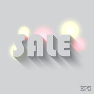 Sale illustration with light and background Vector N2