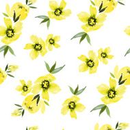 Watercolor flower pattern N48