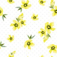 Watercolor flower pattern N50