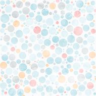 circle watercolor pastel seamless pattern Vector background