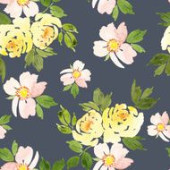 Watercolor flower pattern N53