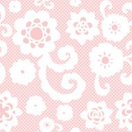 Lace seamless pattern with flowers N25