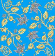 background with gold ornaments and precious stones