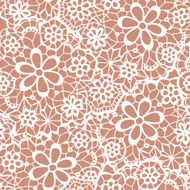 Lace seamless pattern with flowers N27