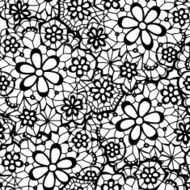 Lace seamless pattern with flowers N28