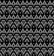 Tribal monochrome lace N12