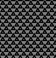 Tribal monochrome lace N13