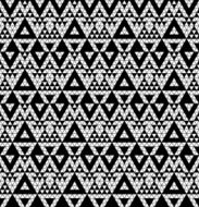 Tribal monochrome lace N14