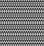 Tribal monochrome lace N16