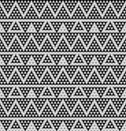 Tribal monochrome lace N17