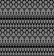 Tribal monochromic lace