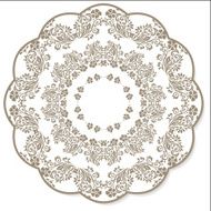Lace flower round napkin