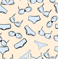 seamless texture with underwear