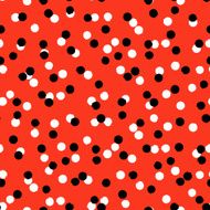 Ditsy vector polka dot pattern