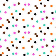 Ditsy vector polka dot pattern N2