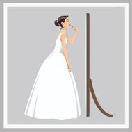 Bride corrects make-up