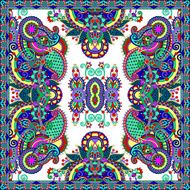 Traditional ornamental floral paisley bandanna Square ornament N4