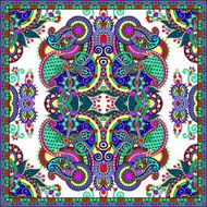 Traditional ornamental floral paisley bandanna Square ornament N5