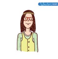 hipster style hand drawn illustration
