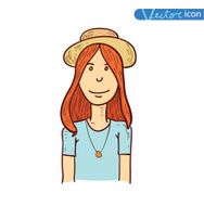 hipster style hand drawn illustration N2