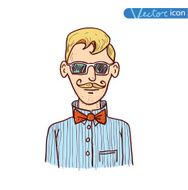 hipster style hand drawn illustration N5