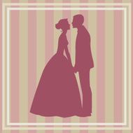 silhouette of wedding couple