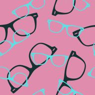 Seamless vector pattern with sunglasses N2