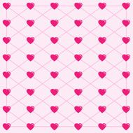 Heart pink background icons set