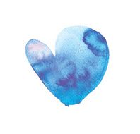 Watercolor heart N9