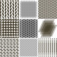 Set of 9 abstract vintage geometric wallpaper N7