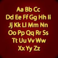 Retro Lightbulb Alphabet Glamorous showtime theatre alphabet Vector illustration N2